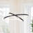 Joleesa 2-Light Modern Chandelier Black Kitchen Island Pendant with Remote Control 24" Inches