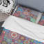 Patchwork floral multicolore - ensemble de housse de couette abstrait - microfibre de polyester-1646528786