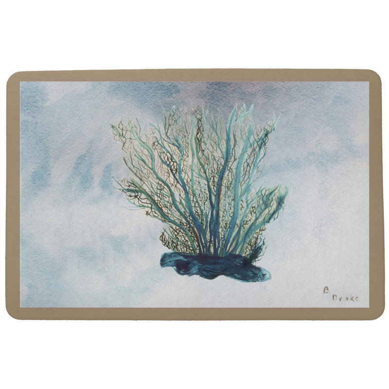 Tapis d'intérieur / extérieur antidérapant Alaina, Rectangle 2 pi 6 po x 4 pi 2 po
