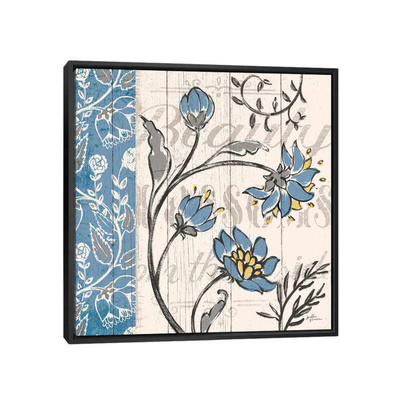 «Blooming Season II», impression sur toile tendue, H 18 po x l 18 po x P 1,5 po, Toile encadrée noire, Pas de tapis