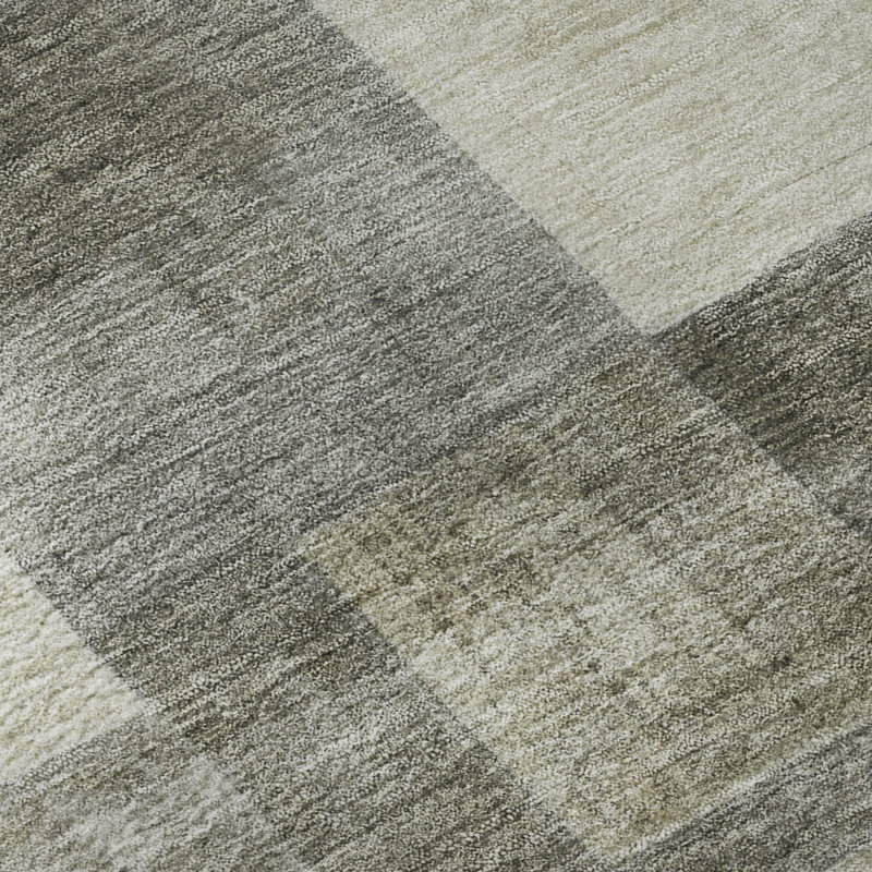 Premium Machine Washable Alijah AMF1261 Geometric Rug, Round 8'