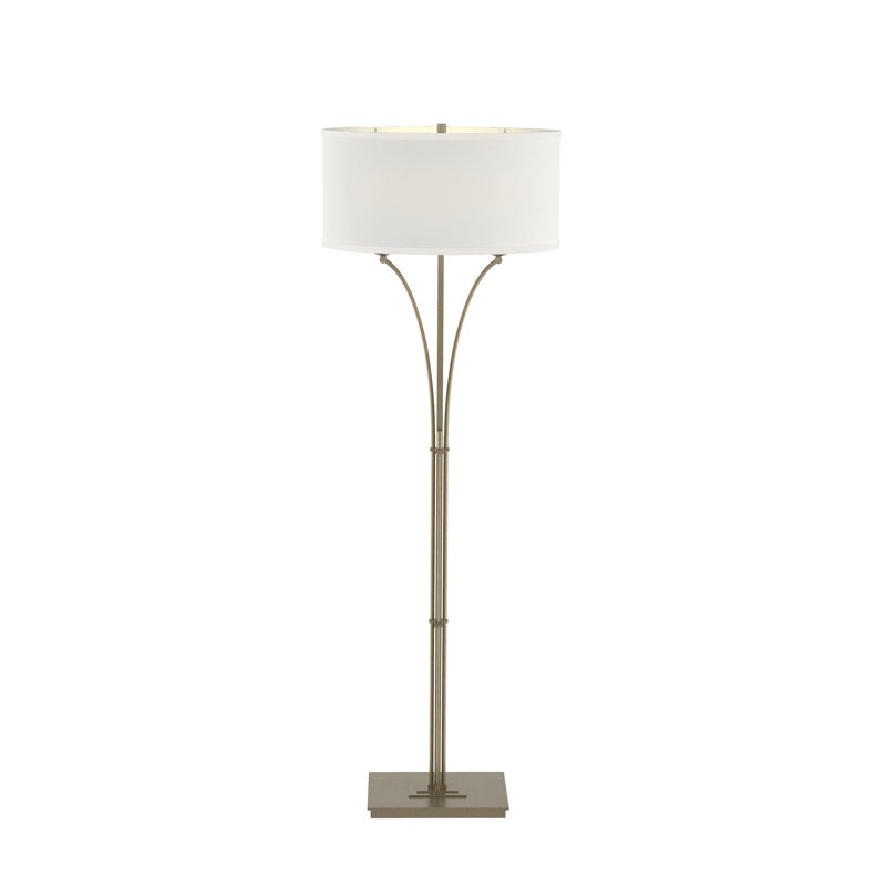 Formae 58" Floor Lamp, Natural Anna, Soft Gold