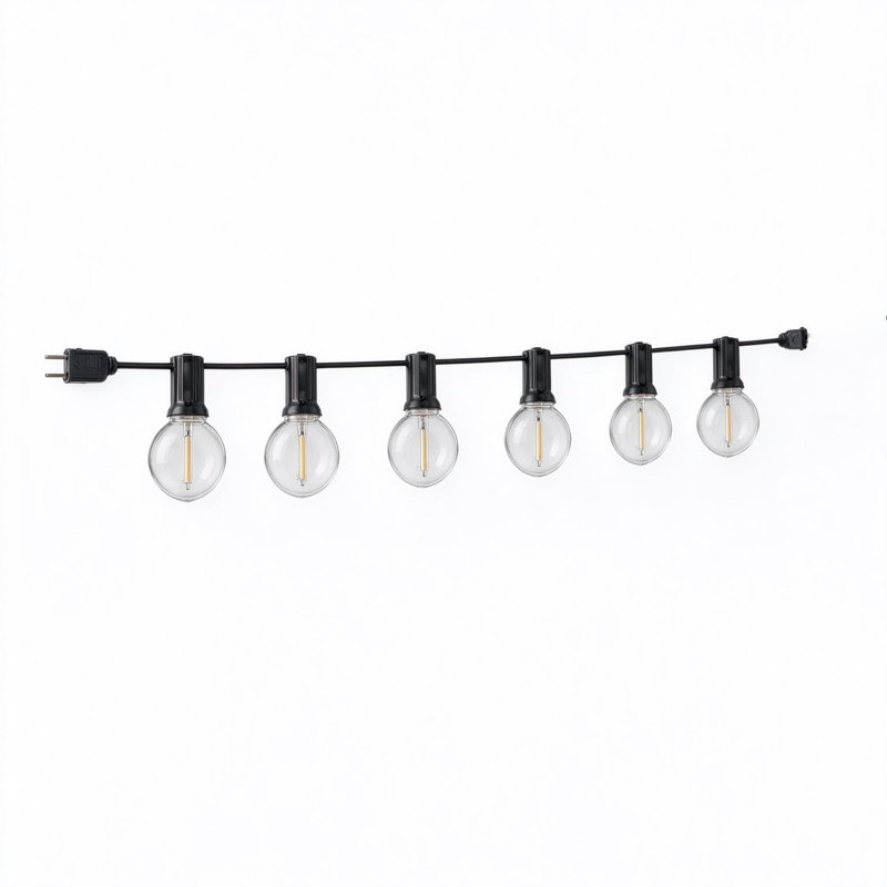 37 - Bulb 1200 in. Outdoor Plug-in LED String Lights