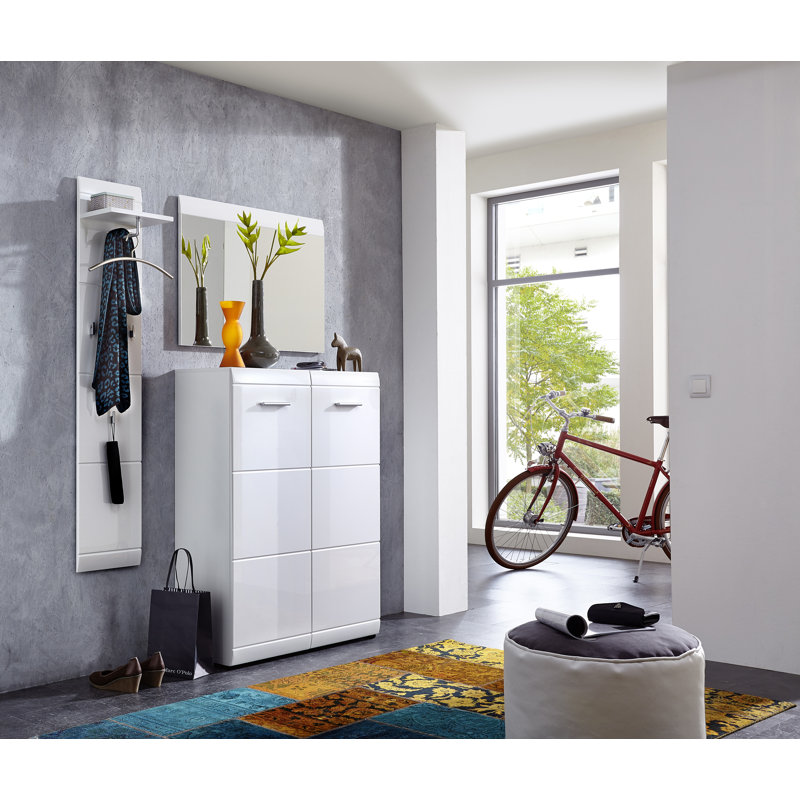 Oldbury Naite Hallway Set with Shoe Storage, White
