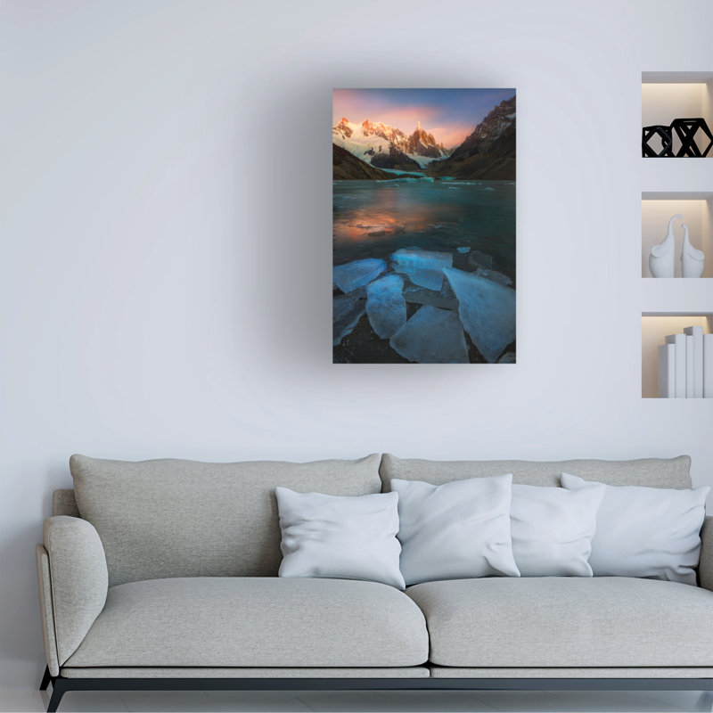 Art sur toile, "Y Frozen Morning", H 19 po x l 12 po
