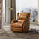 Domingo Genuine Leather Power Recliner With Wingback Design