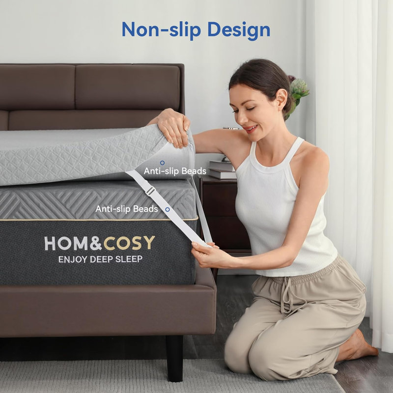 Full Size Extra Firm Gel Memory Foam Mattress Topper
