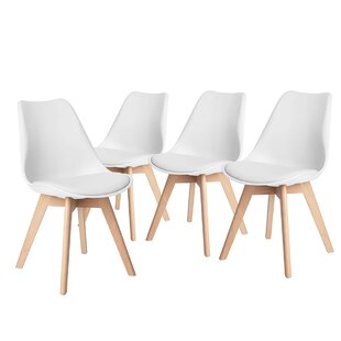Esszimmerstühle (4 Fuß Stühle; Weiß) zum Verlieben
