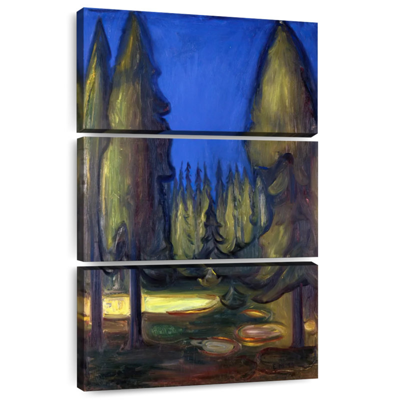 Forêt d'épinettes foncées Alvord, H 50 po x l 32 po