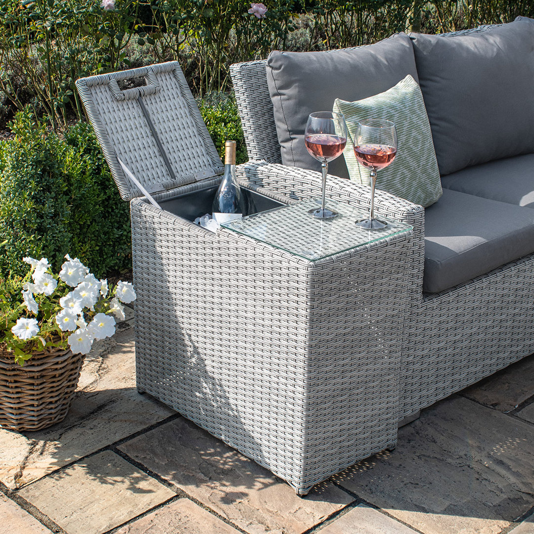 Britnay Metal Outdoor Side Table , 68cm W 35cm D