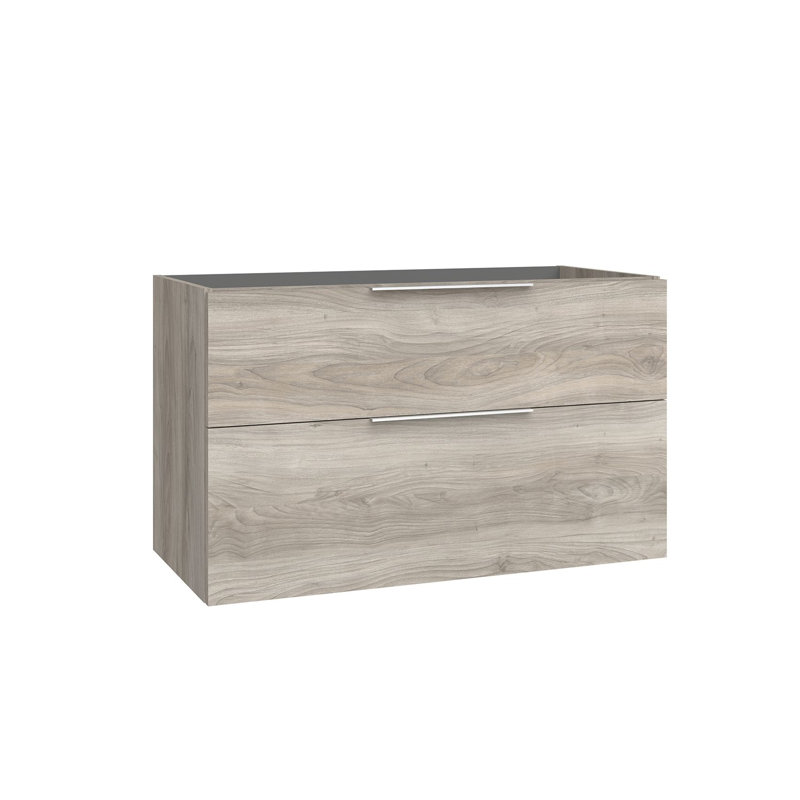 Dalia 38.9" Wall Mounted Single Bathroom Vanity Base Only, Gray Pine
