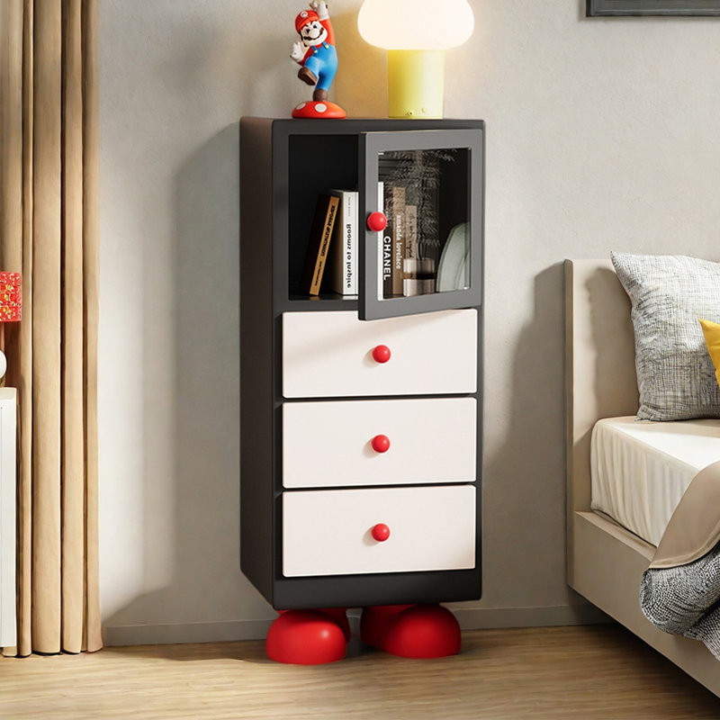 Armoire décorative moderne, créative et amusante, Noir / blanc