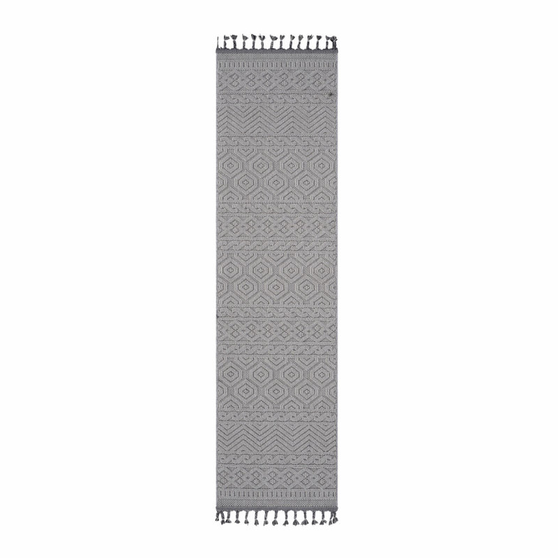 Geometric Indoor Outdoor Area Rug, Runner 2'2" x 8'