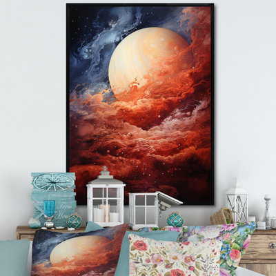 Planète Jupiter orageux II - impressions sur toile de Jupiter