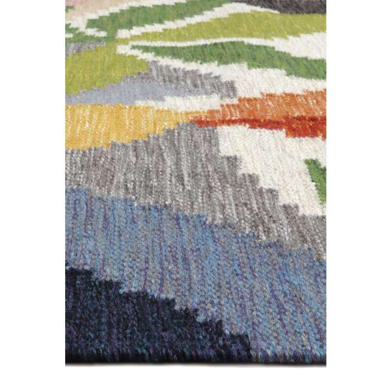 Demecia Wool Hand Woven Area Rug, Rectangle 140 x 200cm
