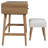 Ensemble coiffeuse avec tabouret et miroir Macaylah-68816280