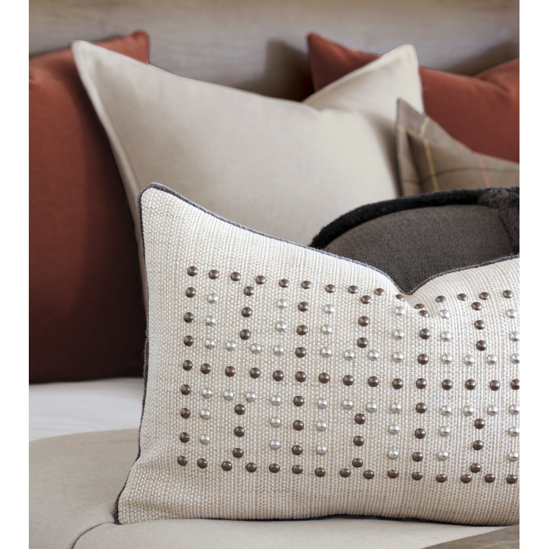 Lumbar Pillow Cover & Insert, Gilmer Brulee, Faux Down