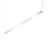 Thin-Line 1 - Light Bright Satin Aluminum LED Kitchen Island Pendant