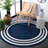 Adhamh 303 Area Indoor/Outdoor Area Rug In Blue / Ivory-1522587031