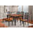 6 Piece Dining Table Set Contains a Rectangle Dining Room Table with Butterfly Leaf and 4 Wooden Seat Chairs with a Bench, Black & Cherry-63773032