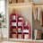 Pink 9 Cube Stackable Storage Cabinet DIY Modular Closet Rack For Dorm Room Office Bedroom