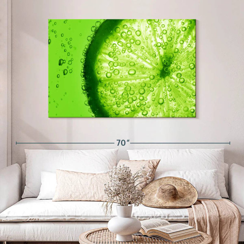 Yarlin Lime Slice, 32" H x 48" W