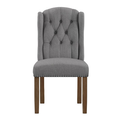 Vasso 18'' H Tufted Linen Upholstered Parsons Chair