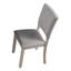 Ensemble de salle à manger style transitionnel 5 pièces Chaises rembourrées en tissu gris