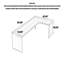 Bureau moderne en bois massif minimaliste en forme de L-884495528