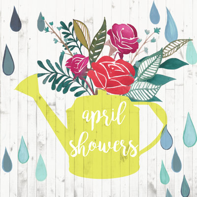 April Showers And May Flowers I by Studio W - Wrapped Canvas Painting