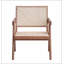 Fauteuil d'appoint beige et naturel