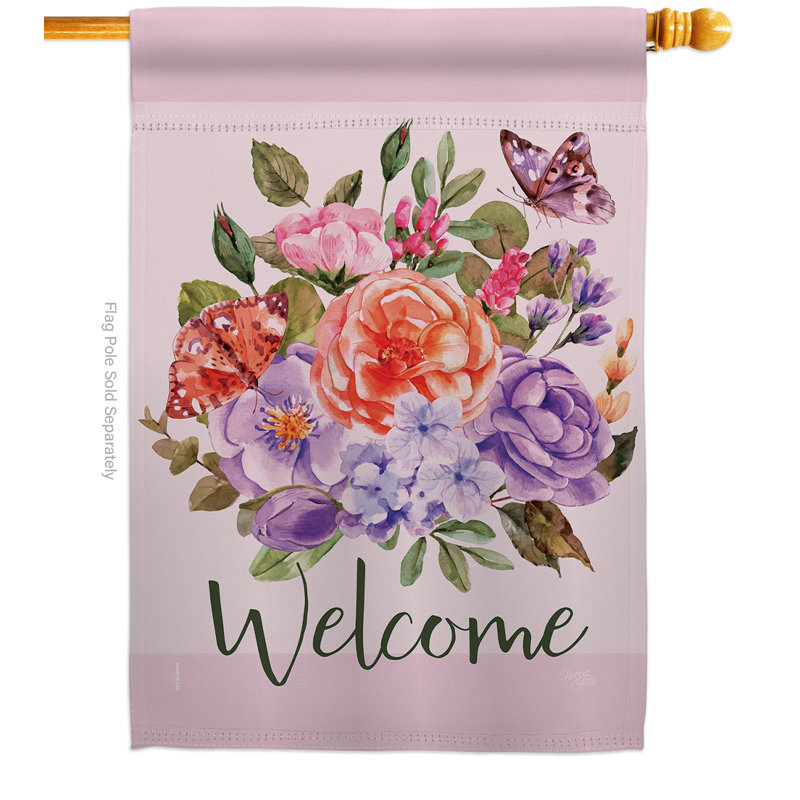 Coussin décoratif en polyester à 2 faces 40 x 28 po drapeau pour la maison