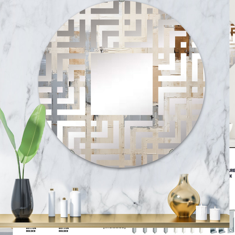 Miroir d'appoint Simplicity Western IV, 31,4 po x 31,4 po