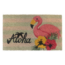 Spin 30 x 18 Non-Slip Outdoor Door Mat World Menagerie