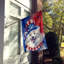Drapeau patriotique de la maison américaine-112698641