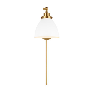 Single Light Dimmable Armed Sconce