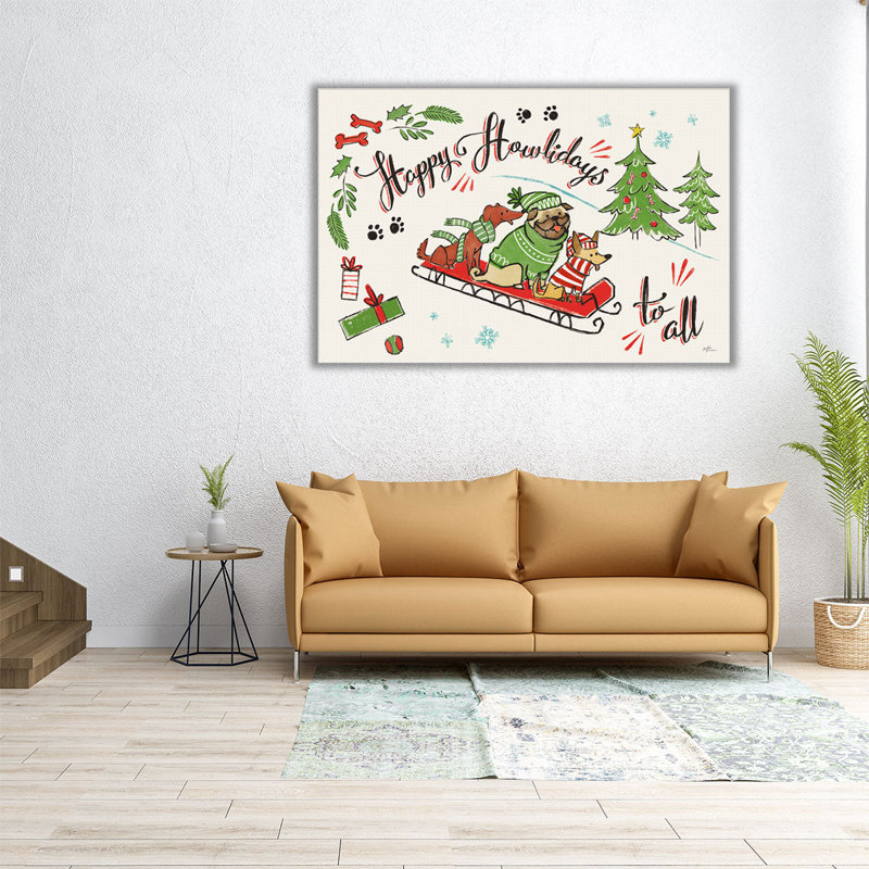 «Winter Wooferland I», reproduction d'art sur toile, H 20 po x l 30 po
