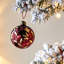 D3 ", boules de Noël décoratives, boules de Noël suspendues en verre pour décorations de fêtes, lot de 12