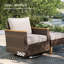 Chaise de patio pivotante en rotin avec coussins Argyri-415028465