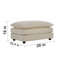 Canapé modulaire en chenille avec pour petits espaces, beige, matériau confortable, beige support - option de sièges polyvalents