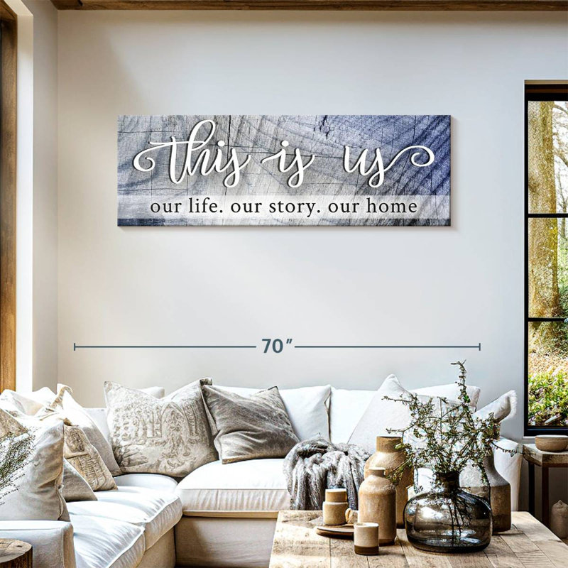 " This Is Us Quote " by Faithinart, 18" H x 54" W 
