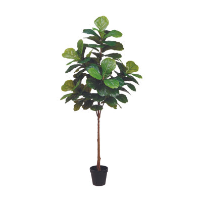 6' Fiddle Leaf Tree with Bamboo Planter