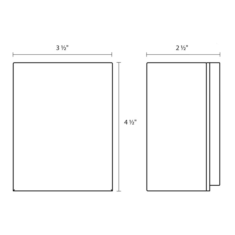 Box LED Outdoor Flush Mount, Bronze