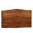 Modern Brown 48" W x 30" D x 30" H Live Edge Dining Table with Durable Acacia Wood
