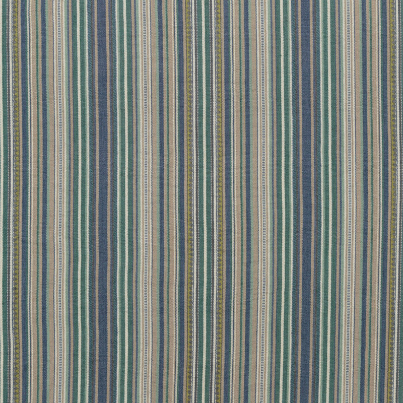 Festival Tapton Cotton Blend Fabric, Teal/Indigo