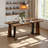 70.9"Rectangular Large Dining Table with Adjustable Legs-1380182339