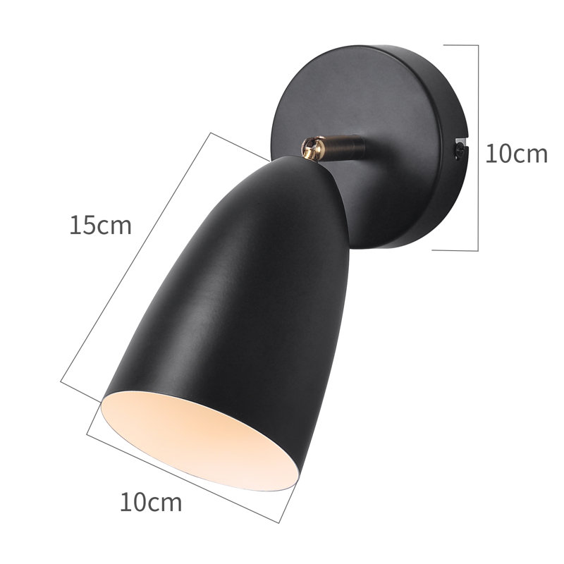 Shaylon Armed Sconce, Matt Black