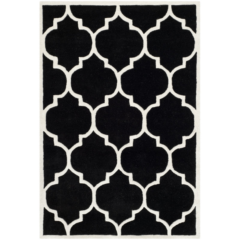 Carolene Hand Tufted Wool Geometric Rug, Rectangle 6' x 9'