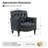 Annja 32" W Tufted Leather Armchair-79522926