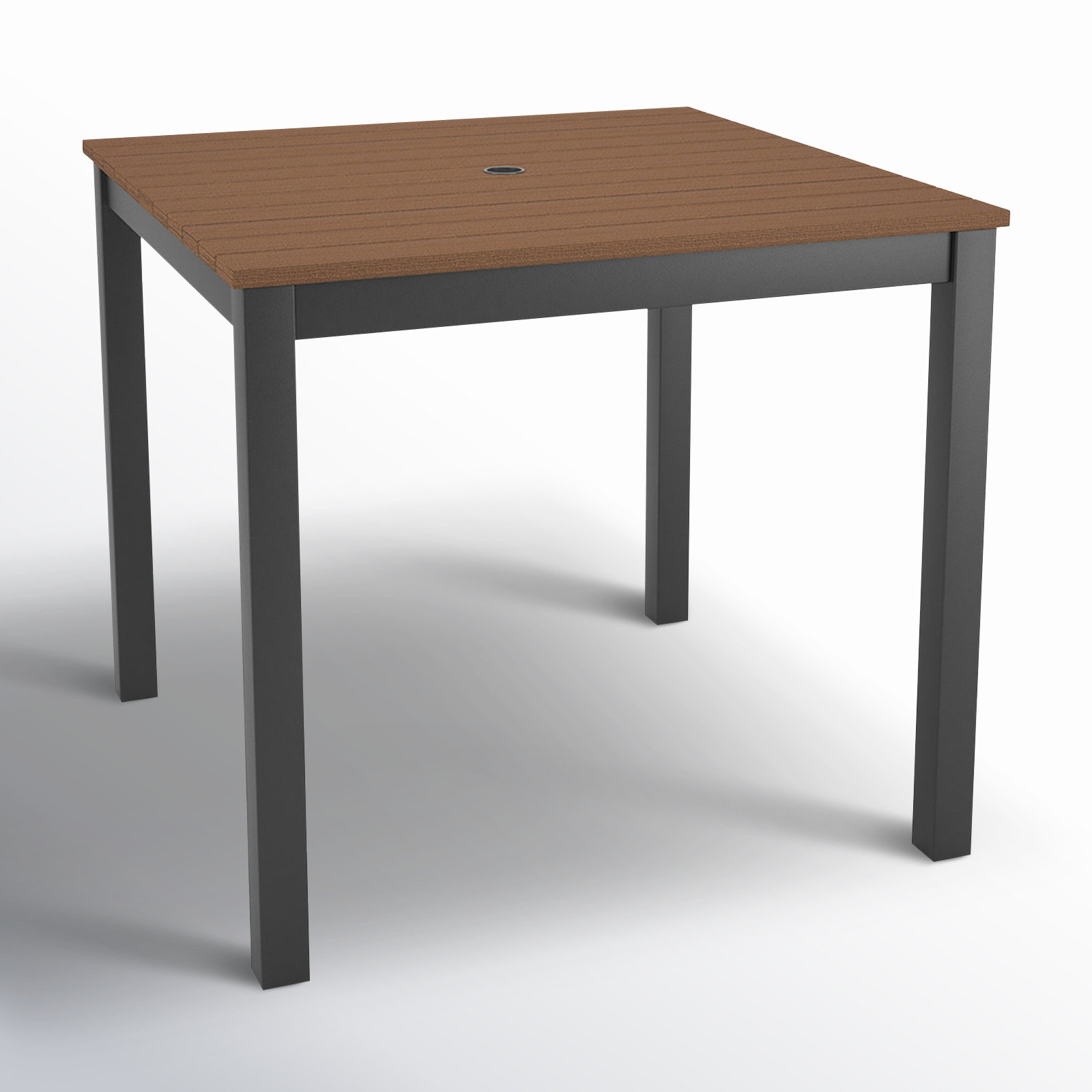 Townsend Patio Dining Table, 33" W x 33" L x 29" H, Brown